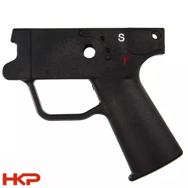 HK MP5K Grip Frame Housing - 2 Positions S,F Pictogram - Clipped and Pinned - 9mm