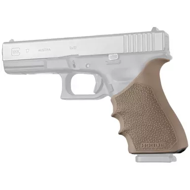 Hogue HandALL Beavertail Grip Sleeve, Fits Glock 17/17MOS/17L/22/35/35MOS/34/34MOS/31/37, Flat Dark Earth 17033