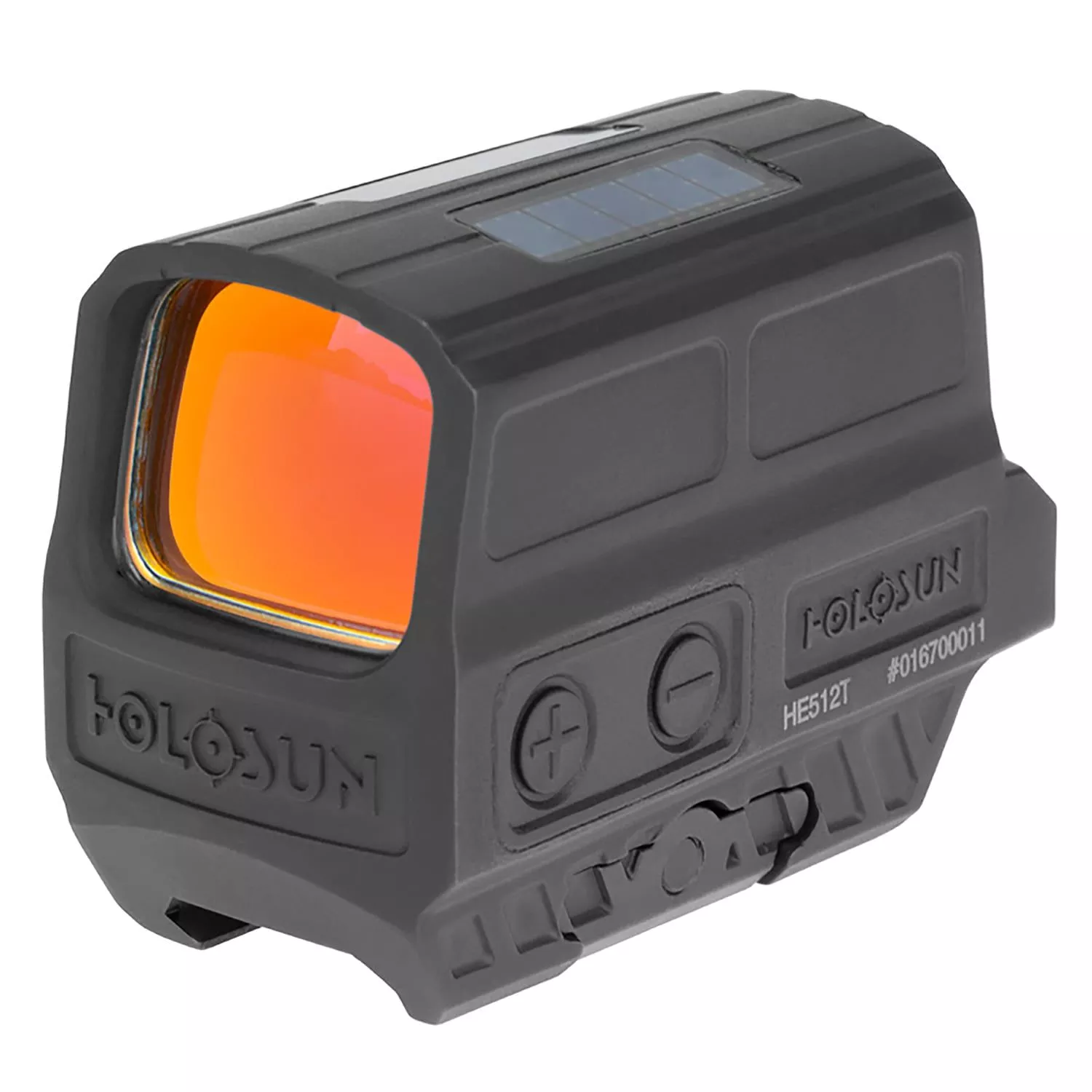 Holosun HE512T-RD Black Anodized 1x 2 MOA/65 MOA Illuminated Red Circle w/Center Dot Reticle – HE512T-RD