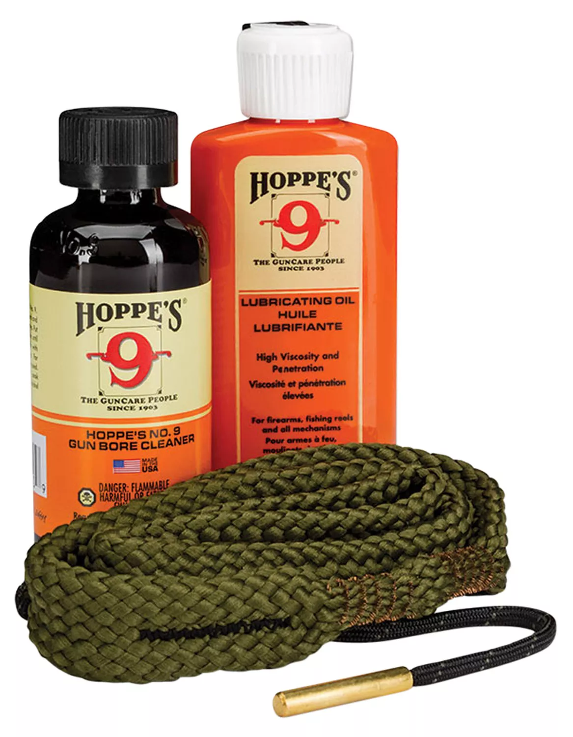 Hoppe’s 110040 1-2-3 Done Cleaning Kit 40 Cal/ 10mm Pistols (Clam Pack)
