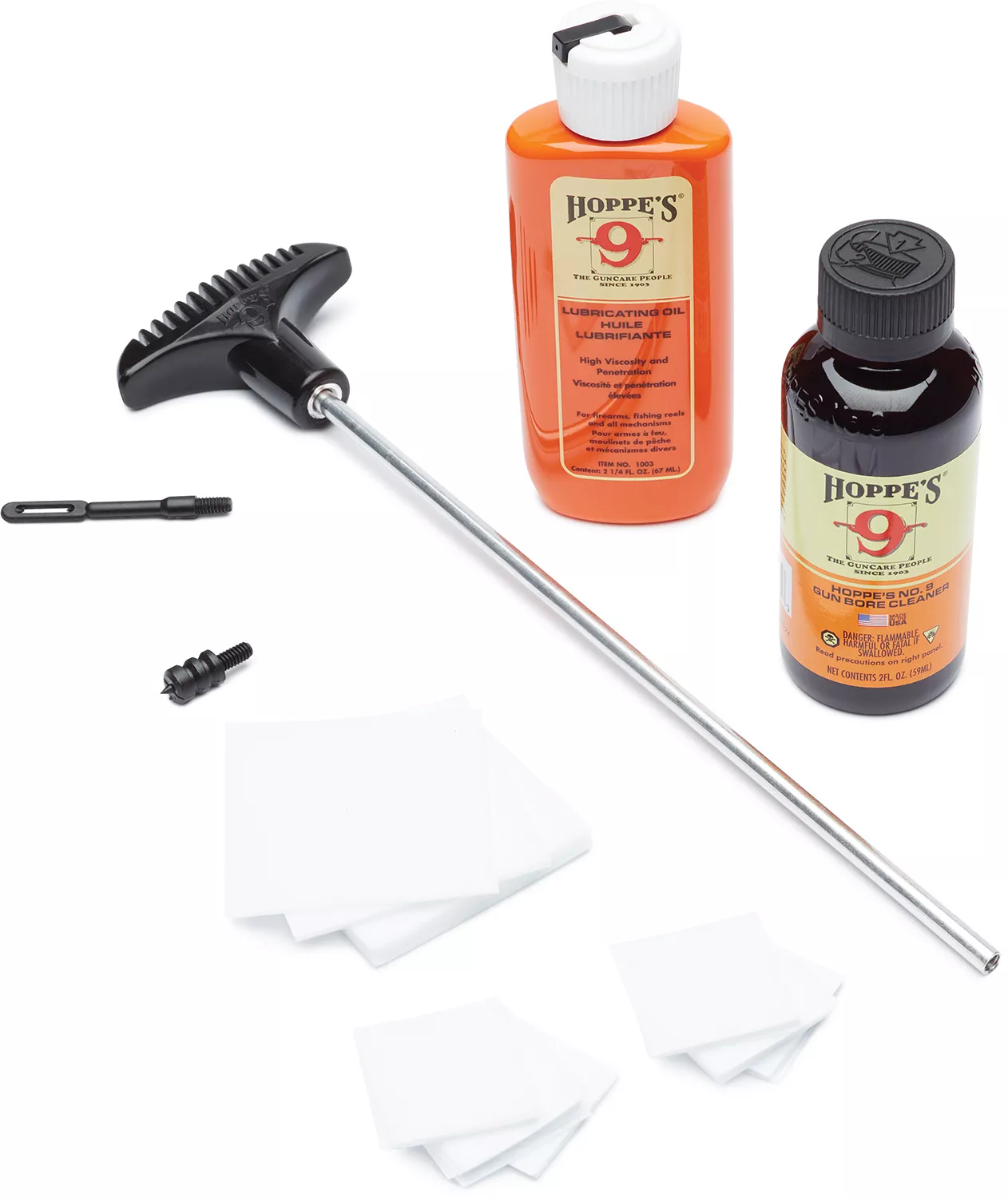 Hoppe’s PCO38B Pistol Cleaning Kit 38 / 357 Cal / 9mm (Clam Pack)