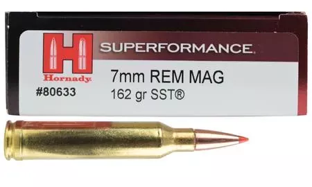 Hornady 7mm Rem Mag Superformance 162gr Polymer TipHornady SST