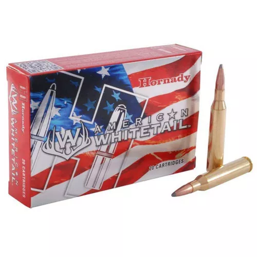 Hornady American Whitetail Hyper Velocity Centerfire Ammunition, 25-06 Remington, Hornady Interlock, 117 Grain – 20 Cartridge Box ( 20 / 1 )