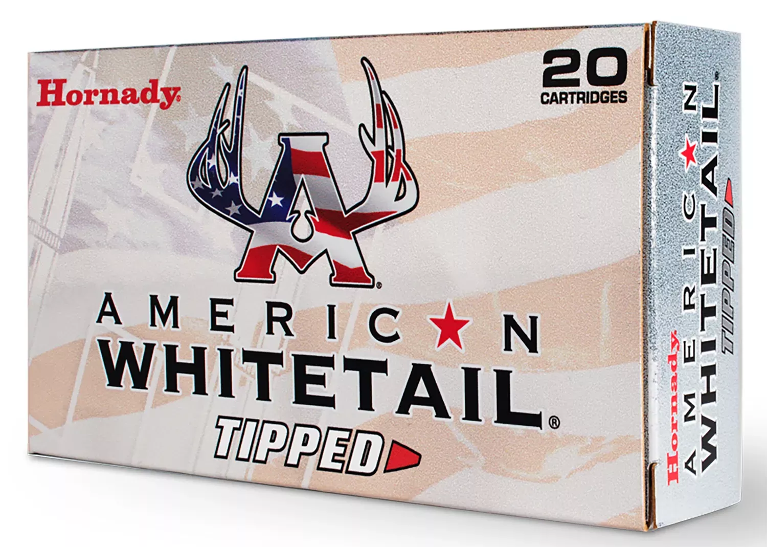 Hornady American Whitetail Tipped 6.5mm Creedmoor 129 Grain Sst, 20-Round Box