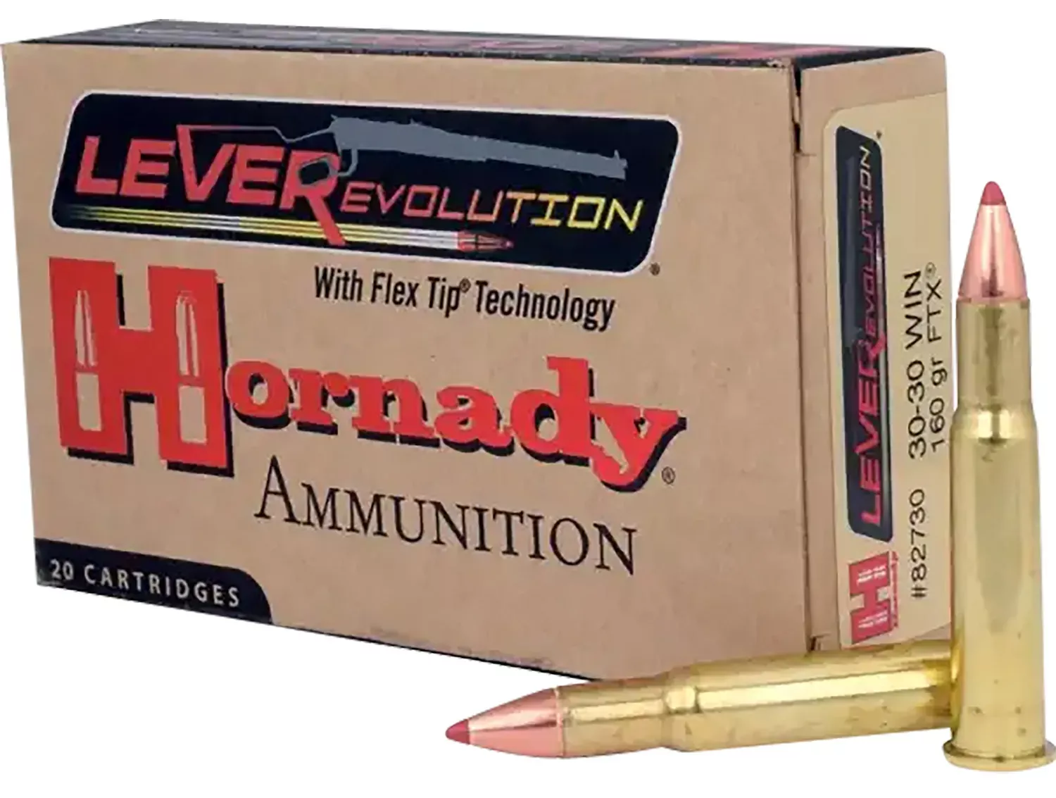 Hornady LeverEvolution .30-30 Winchester 160 Grain Flextip, 20-Round Box