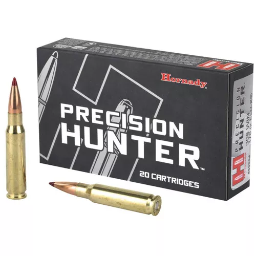 Hornady Precision Hunter Hyper Velocity Centerfire Ammunition, 308 Winchester, ELD-X, 178 Grain – 20 Cartridge Box ( 20 / 1 )