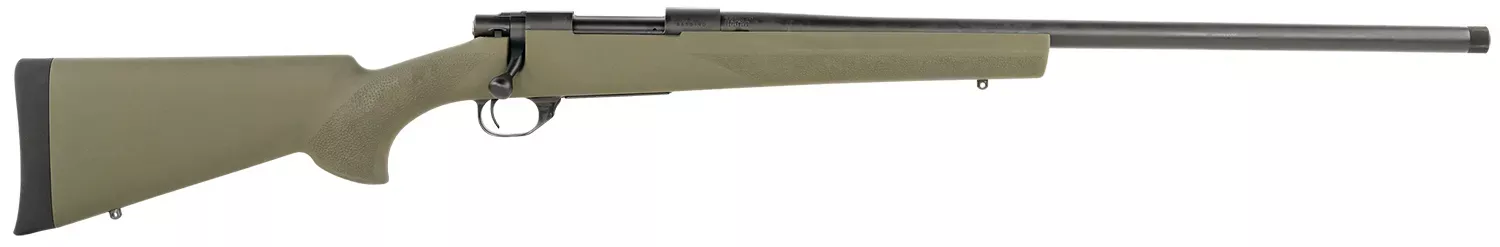 Howa HGR72503 1500 Hogue 6.5 Creedmoor 4+1 24″ Blued Heavy Barrel, Blued Steel Receiver, Green Hogue OverMolded Synthetic Stock