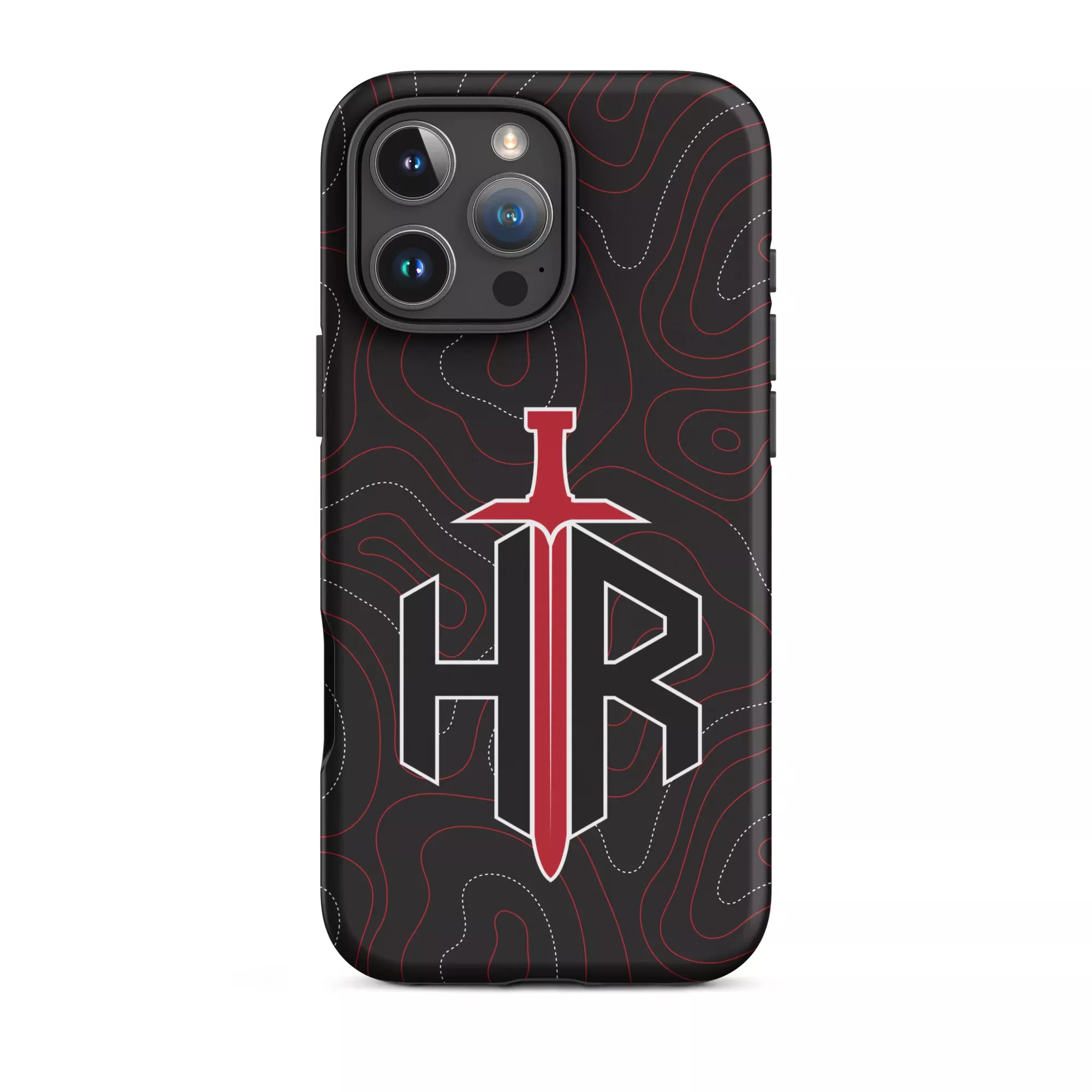 HRTI Black-on-Black Tough Case for iPhone