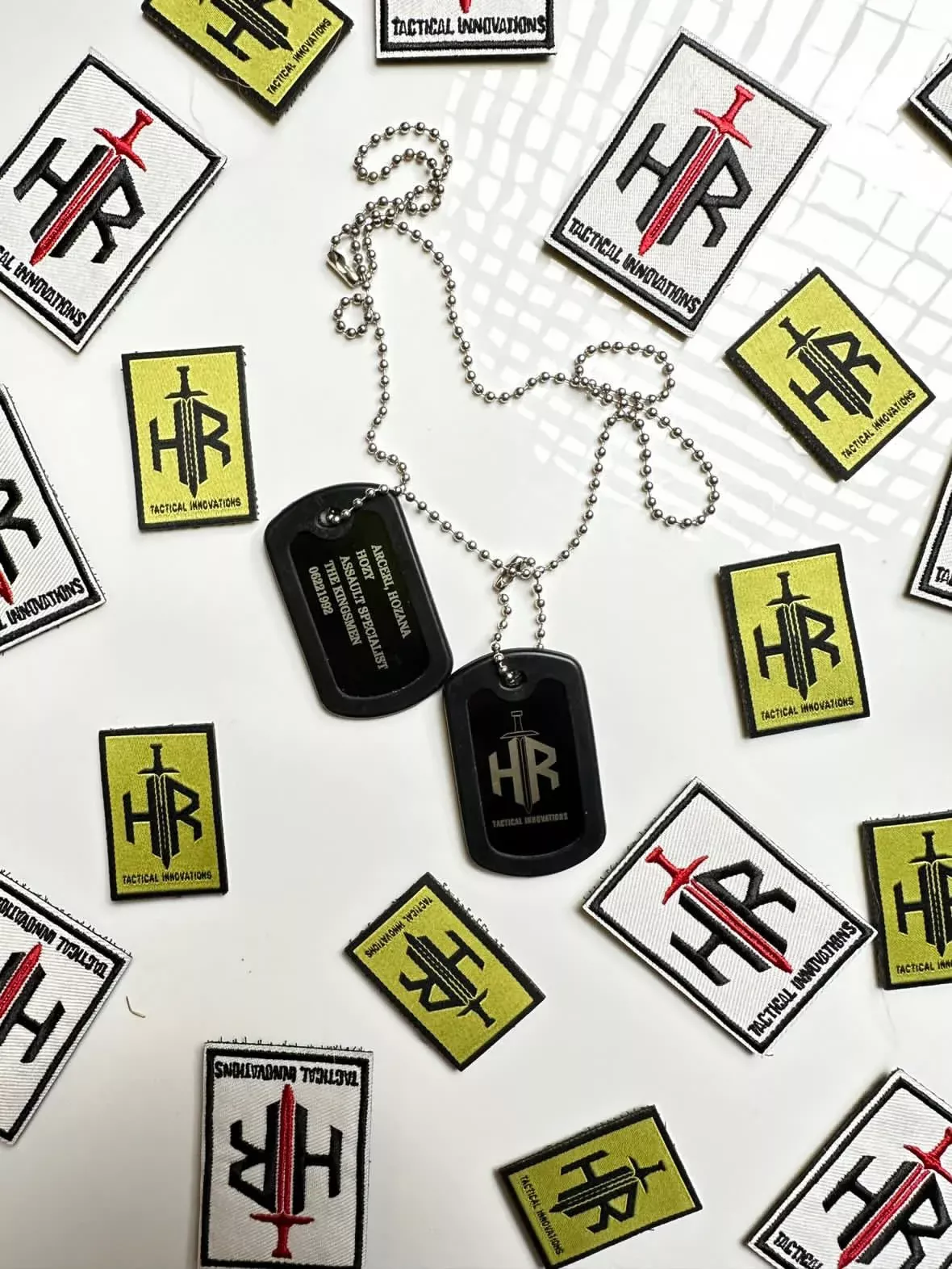 HRTI Custom Dog Tag Set with Silencers