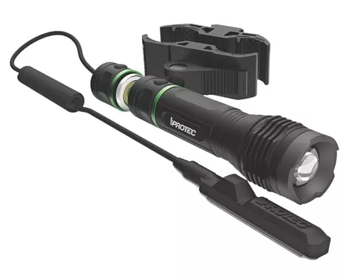iProtec 665 LG 250 250 Lumen Green Firearm Light with Long Gun MountBlack Anodized 25/250 Lumens Green LED Light