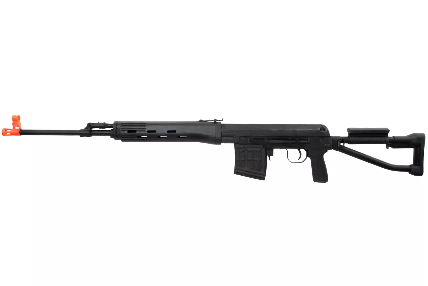 A&K Full Metal Dragunov SVD-S Spring Airsoft Sniper Rifle w/ Folding Stock