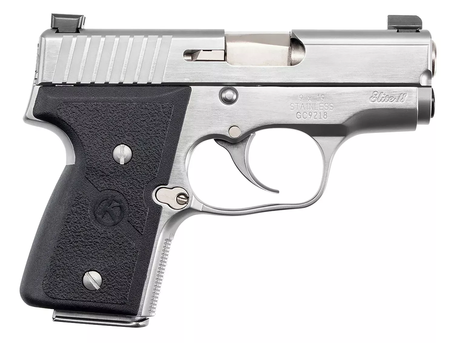 Kahr Arms M9098NA MK Elite *CA Compliant 9mm Luger Caliber 3" Barrel 6+1/7+1, Stainless, Black Grip