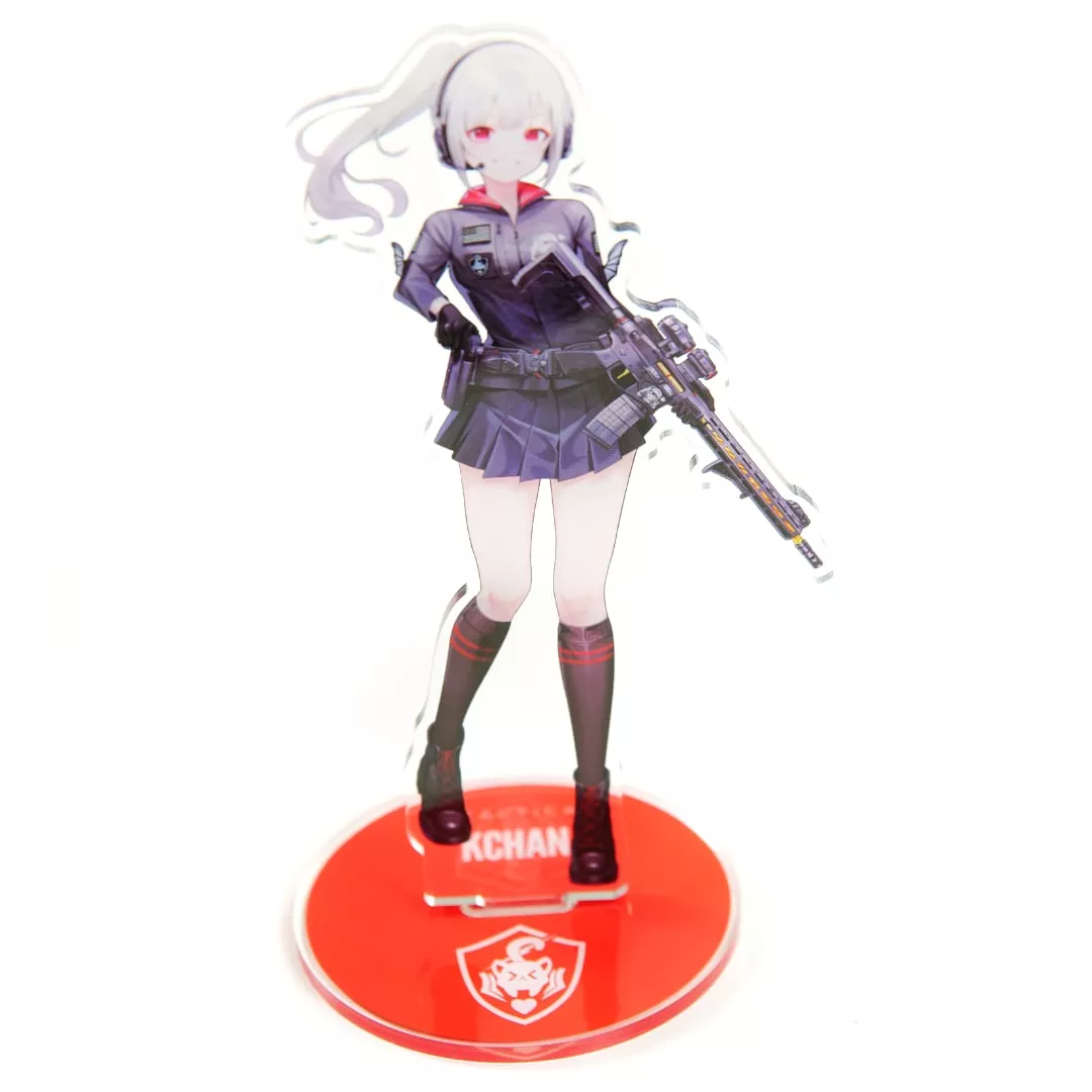 KChan Acrylic Figure 7″ Tall Double Sided Tactical Anime Girl
