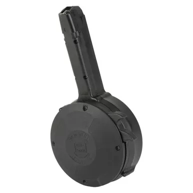 KCI USA Drum Magazine, 9MM, 50 Rounds, Fits Glock 17/19/26, Black