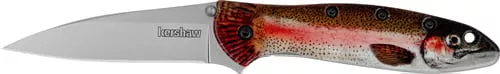 KERSHAW LEEK 3″ RNBW TROUT/SILVER