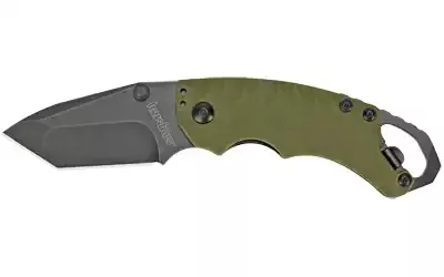 Kershaw Shuffle II Tanto Folding Knife Olive BlackWash