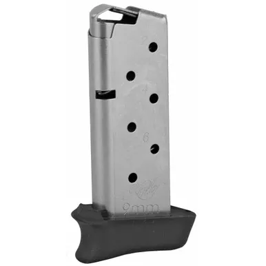 Kimber America Magazine, 9MM, 7 Rounds, Kimber Micro 9, with Hogue Grip Extension, Stainless 4000905