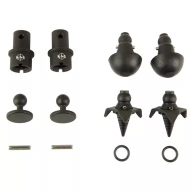 KNS Precision, Inc. Snapfoot, Quick Change Modular Bipod Kit, Fits Magpul Bipods, Matte Finish, Black Snapfoot-Magpul Kit