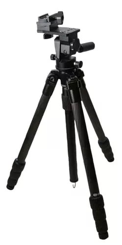 KOPF Jager KJ85004K K800Tripod made of Carbon Fiber with Black Finish, Adjustable Reaper Rail, 4-Level Leg Extension, 21-87 Degree Pan & Tilt
