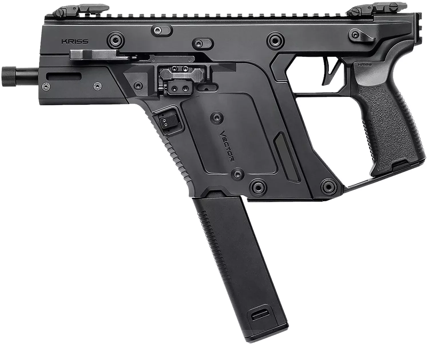 Kriss USA KV103PBL00 Vector SDP Gen3 10mm Auto 33+1 5.50″ Black Nitride Threaded Barrel, M-LOK Handguard, Black Picatinny Rail Receiver & Rear, Black Polymer Grip, Ambidextrous, Glock Mag Compatible
