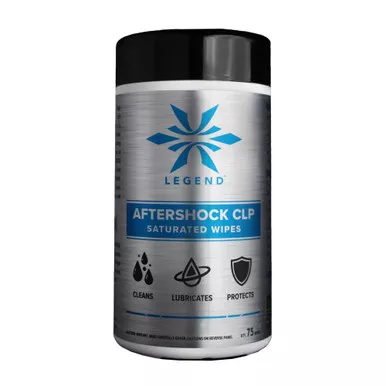 Legend Outdoor Gear Aftershock CLP, Lubricating Wipes, 75 Count of Saturated Wipes AS-SW-75