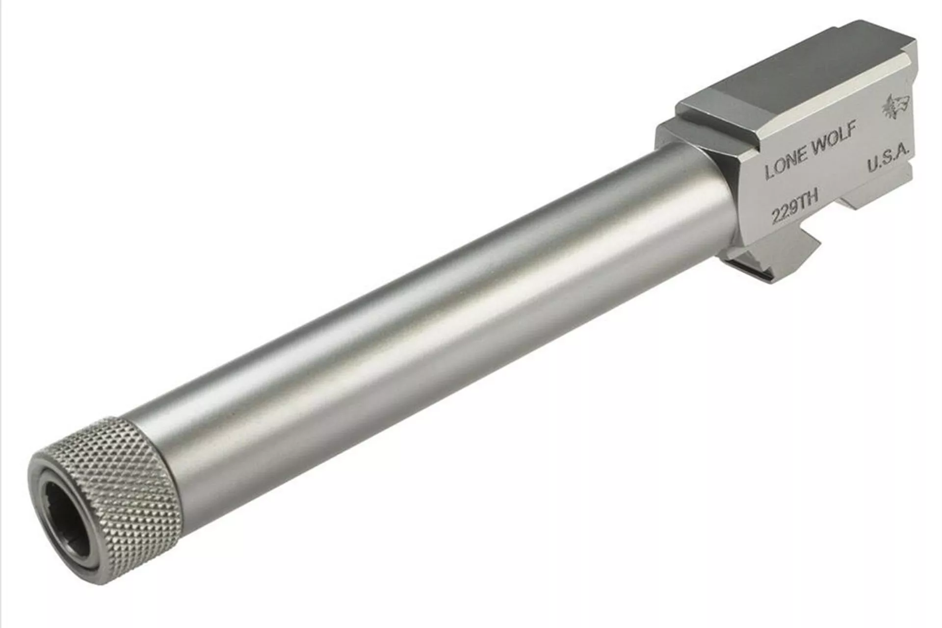Lone Wolf Arms Glock 22/31 9mm Threaded Conversion Barrel 1/2×28 Raw Stainless 1:10 Twist – LWD-229TH