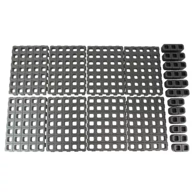 Magpul Industries DAKA, Rifle Grid Case Organizer, Black, Includes (8)-GRID Panels, (6)-Triple Blocks, (6)-Double Blocks, (4)-DAKA Gear Straps, and (8)-Adhesive Gap Shims MAG1500-BLK