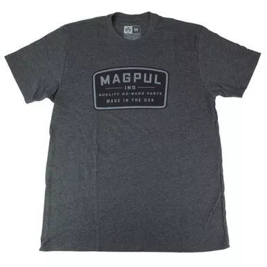 Magpul Industries Go Bang Parts Patch, T-Shirt, Medium, Cotton Polyester Blend, Charcoal MAG1526-010-M