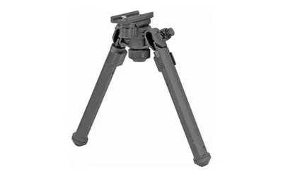 Magpul MAG1075-BLK Bipodmade of Aluminum with Black Finish, Sling Stud Attachment, 6.30-10.30" Vertical Adjustment, & Rubber Feet for AR-Platform
