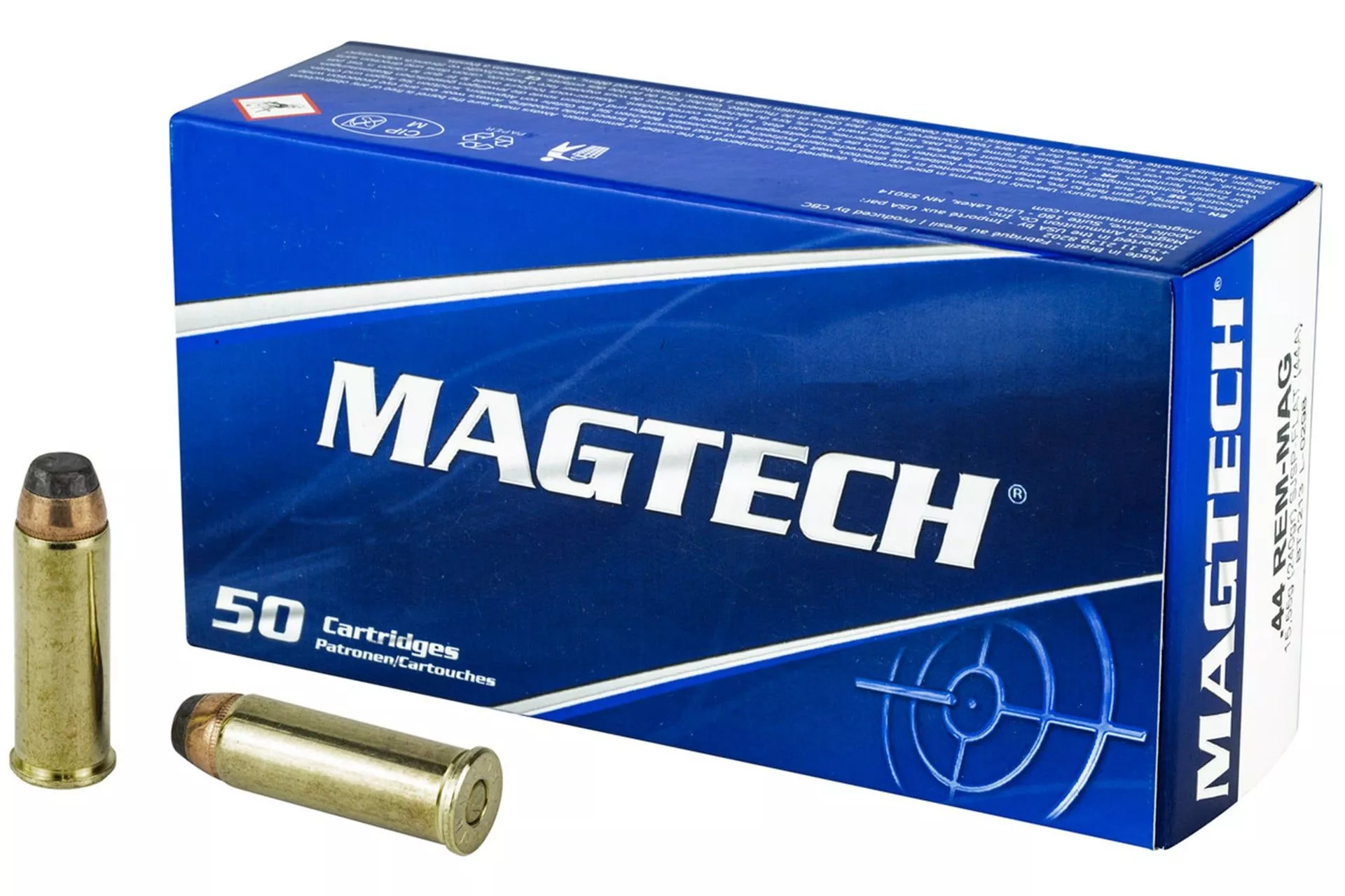 Magtech 44A Range/Training 44RemMag 240gr Semi Jacketed Soft Point Flat 50 Per Box – 043080