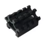 Maxtact Short 45 Degree Tri-Rail Offset Riser
