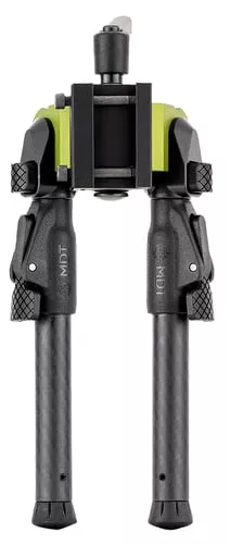 Mdt Sporting Goods Inc 105561GRN GRND-PODGreen/Black 4.50"-9" Carbon Fiber/Aluminum, Adj. Throw Lever, 4 Leg Postitions, Fits ARCA Rail & RRS Dovetail