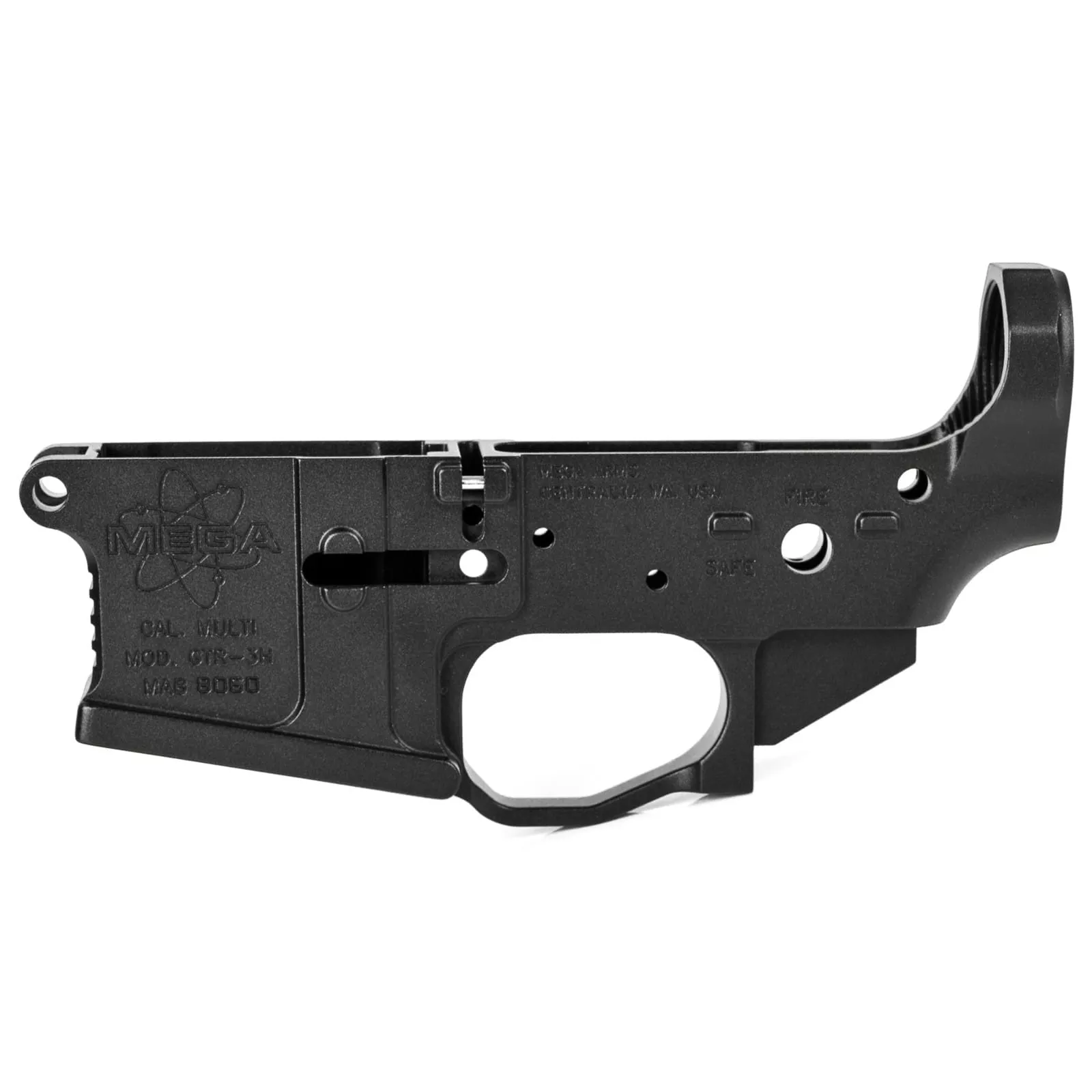 MEGA AR15 BILLET GTR-3H AMBI LOWER RECEIVER