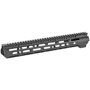 Midwest Industries Slim Line Handguard, 14" Length, M-LOK. Aluminum, Fits AR-15 Rifles, Includes 5-Slot Polymer Rail, Black Anodized Finish