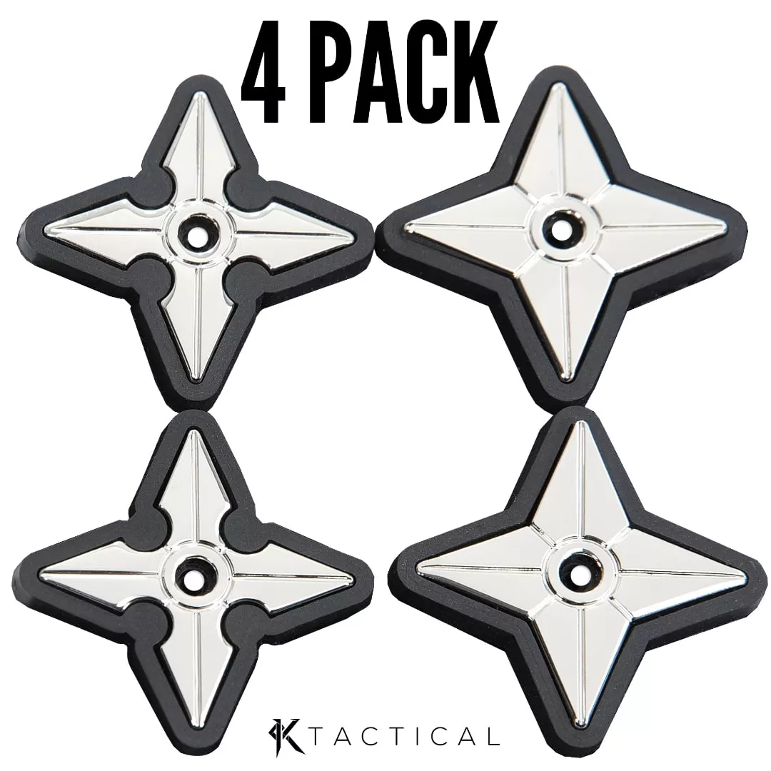 Mini Shuriken Patch (4 PACK) Mini PVC Metal Patch