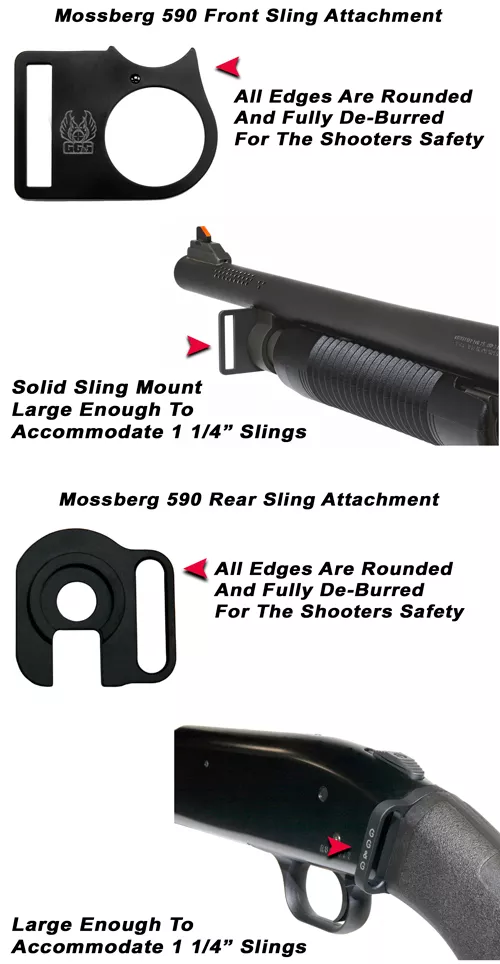 Mossberg 590 Front And Rear Sling Attachments