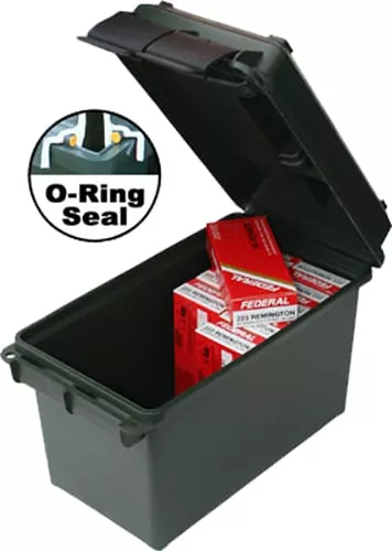 MTM Case-Gard AC50C11 Ammo Can50Cal Rifle Forest Green Polypropylene