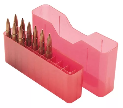 MTM Case-Gard J20LLD29 Slip-Top Ammo Box J-20 7mm Rem/338 Win Mag Red Polypropylene 20rd