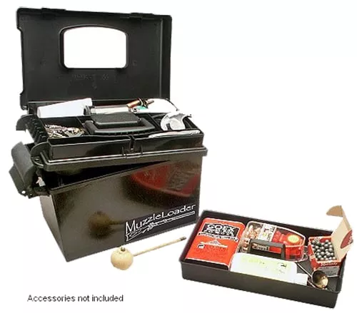 MTM Case-Gard ML140 Muzzleloader Dry BoxWater/Weather Resistant Black Plastic 15 x 8.8 x 9.4"
