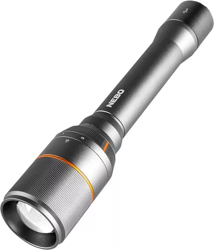 NEBO NEBFLT0018 Davinci 1000 FlashlightGray 100/400/1,000 Lumens White LED