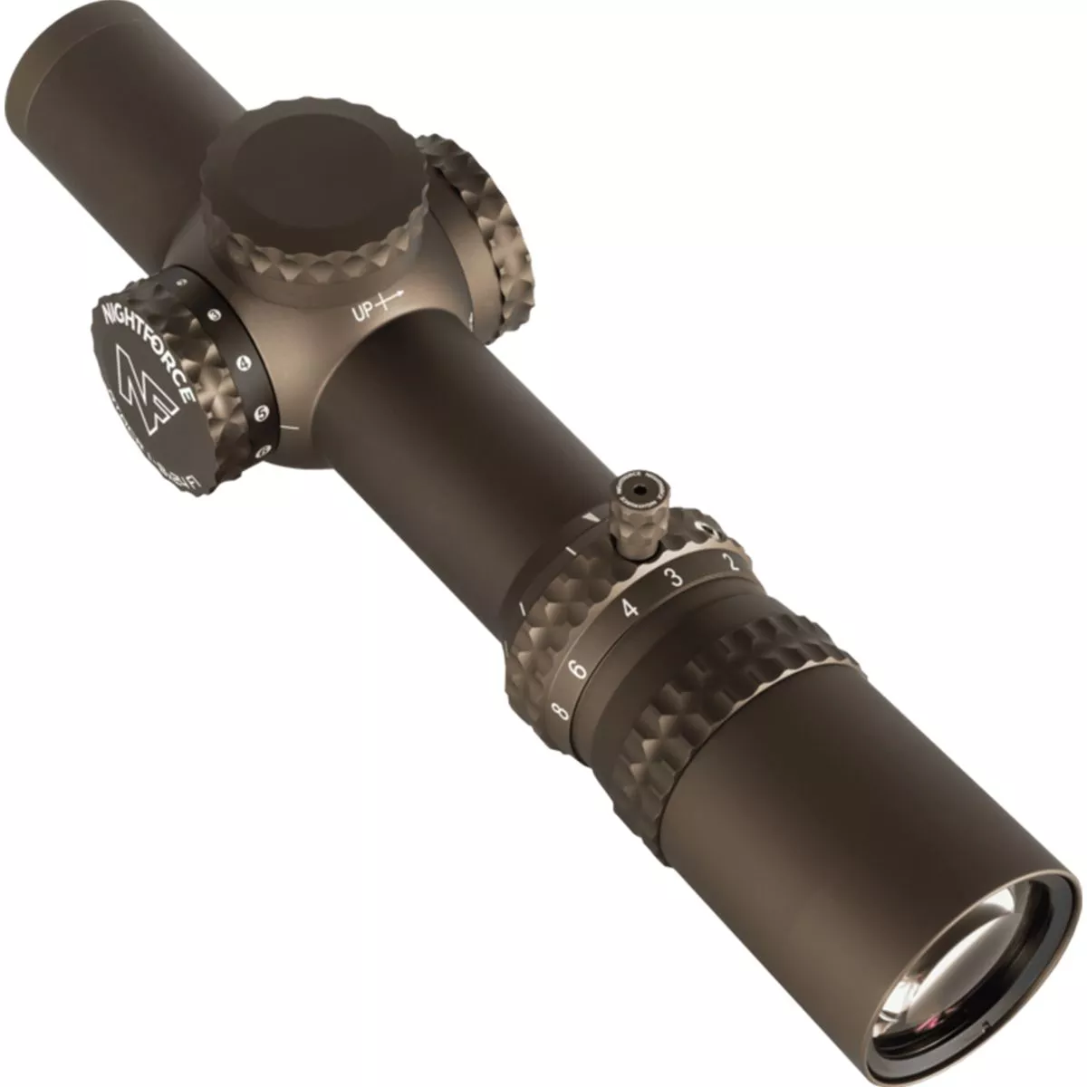 Nightforce NX8 1-8X24mm FFP Rifle Scope – FC-DMX Reticle – FDE – C663