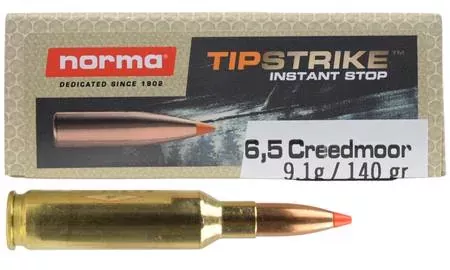 Norma 6.5 Creedmoor Tipstrike 140gr Polymer Tip 20 Rounds