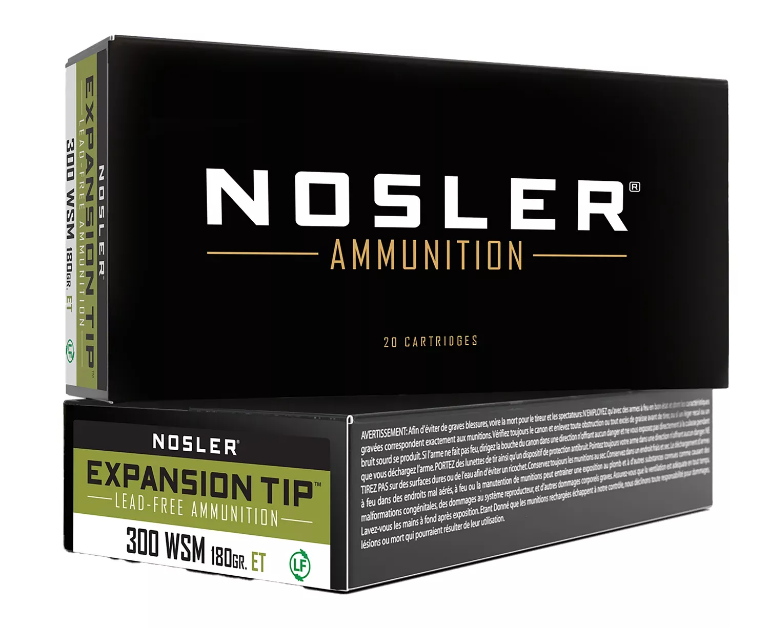 Nosler .300 Winchester Short Magnum (WSM) 180 gr, 20-Round Box