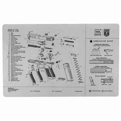 OEM Glock Bench Mat Gen 5 Glock 17