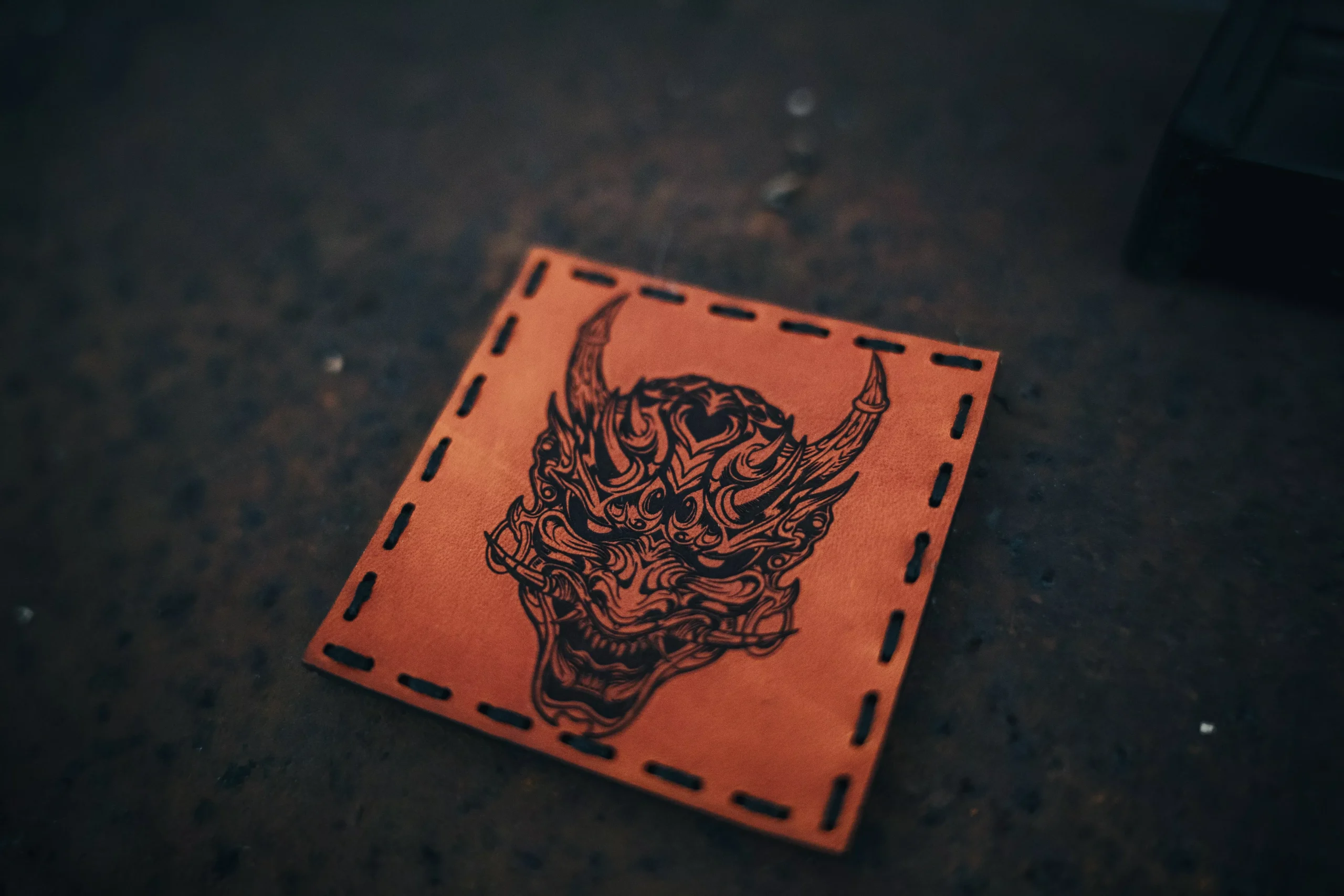 Oni Leather Patch
