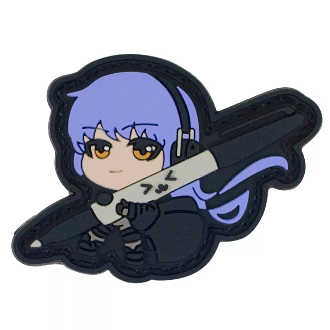 Pen Marker Utility Patch Tactical Anime Waifu Mini PVC