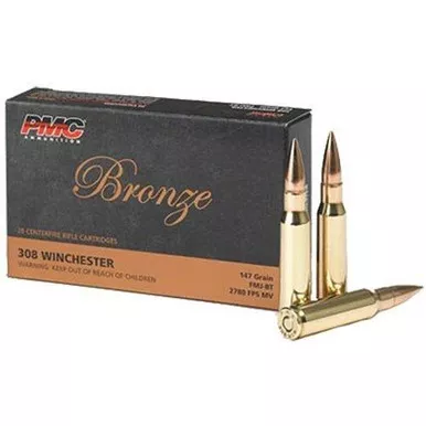 PMC Bronze .308 Winchester 147gr FMJBT - 20 Round Box
