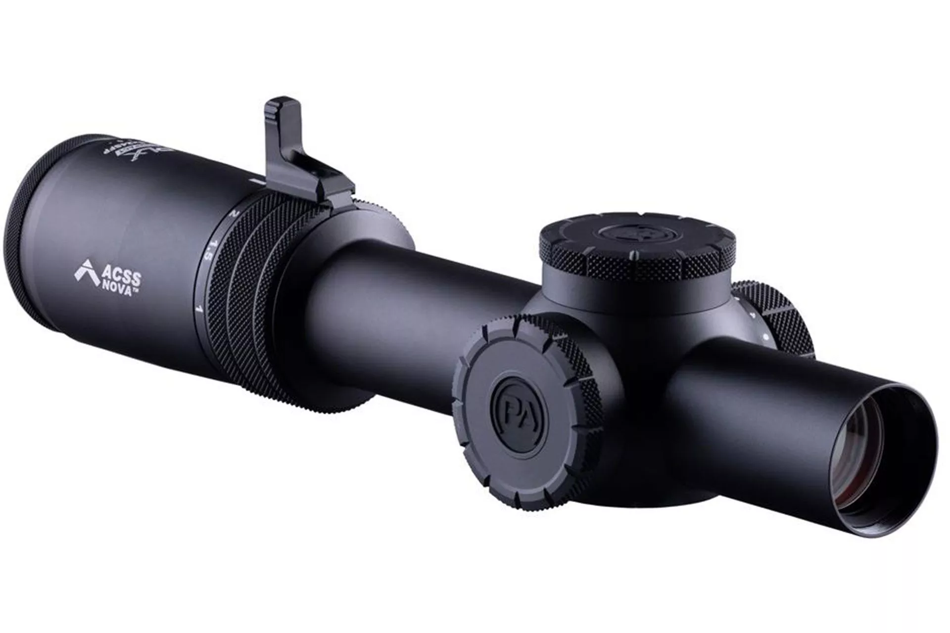 Primary Arms Compact PLx-1-8X24mm SFP Rifle Scope – Illuminated ACSS Nova 5.56/.308 Fiber Wire Reticle – Flat Dark Earth – PA-PLXC-1-8X24S-NOVA-5.56-FDE