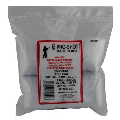 Pro-Shot Products Pro-Shot Products PRO-SHOT Patch for .270-38 Caliber, 250-Pack