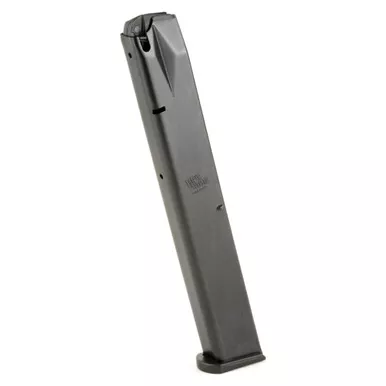 ProMag Industries Magazine, 9MM, 32 Rounds, Fits Beretta 92, Steel, Blued Finish